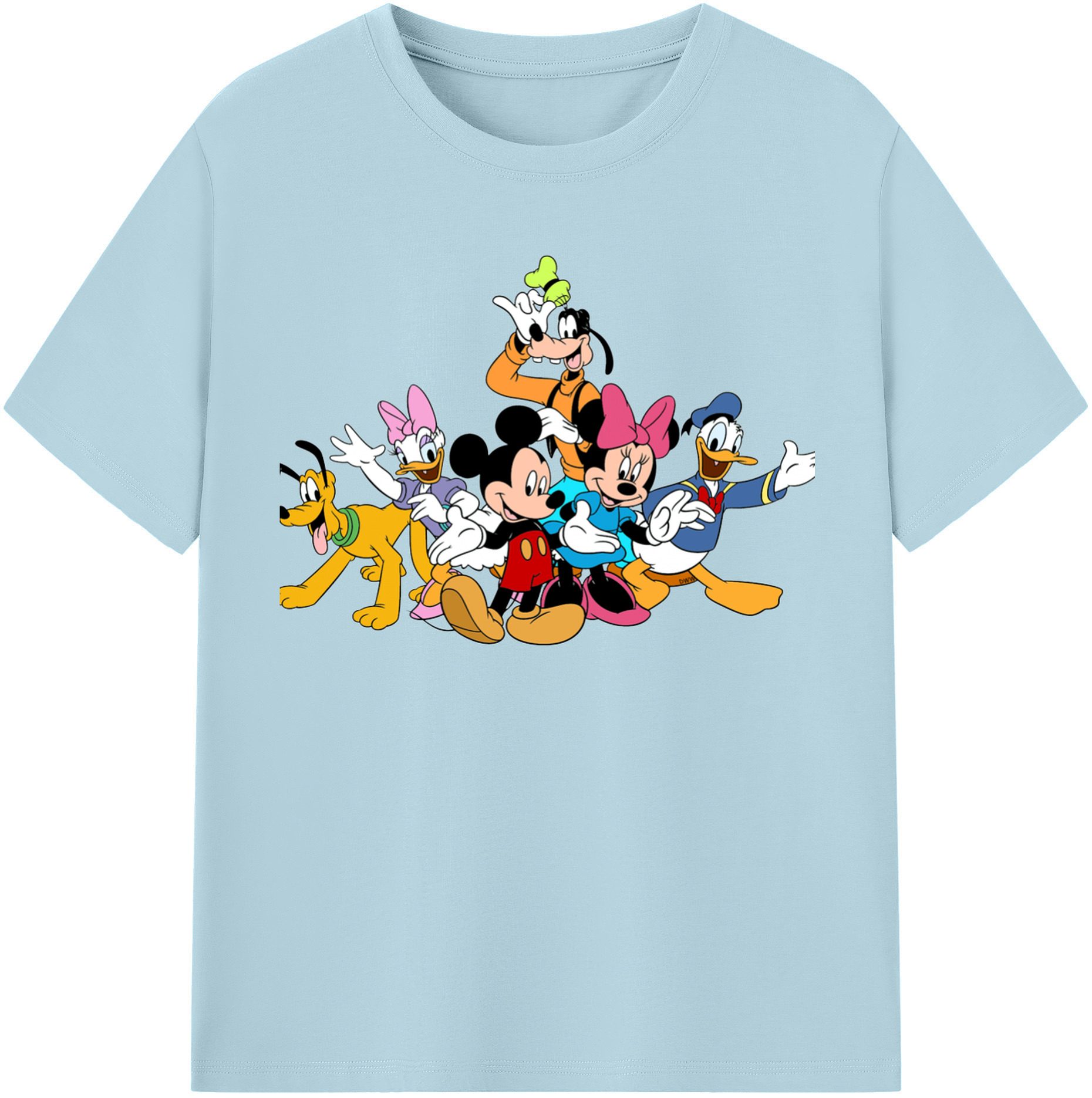 （画像用） ミッキーマウス Mickey Mouse 綿100％半袖Tシャツ（フロントプリント）